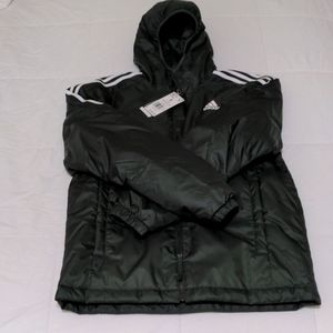 Brand new ADIDAS insulated jacket full zip with high neck 100%recycled polyester